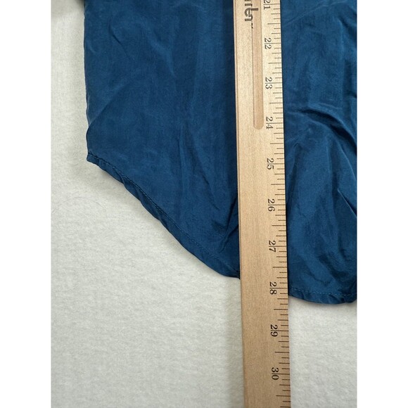 Jonathan Martin 100% Silk Women’s Shirt Small Blue Long Sleeve Blouse - Picture 6 of 8